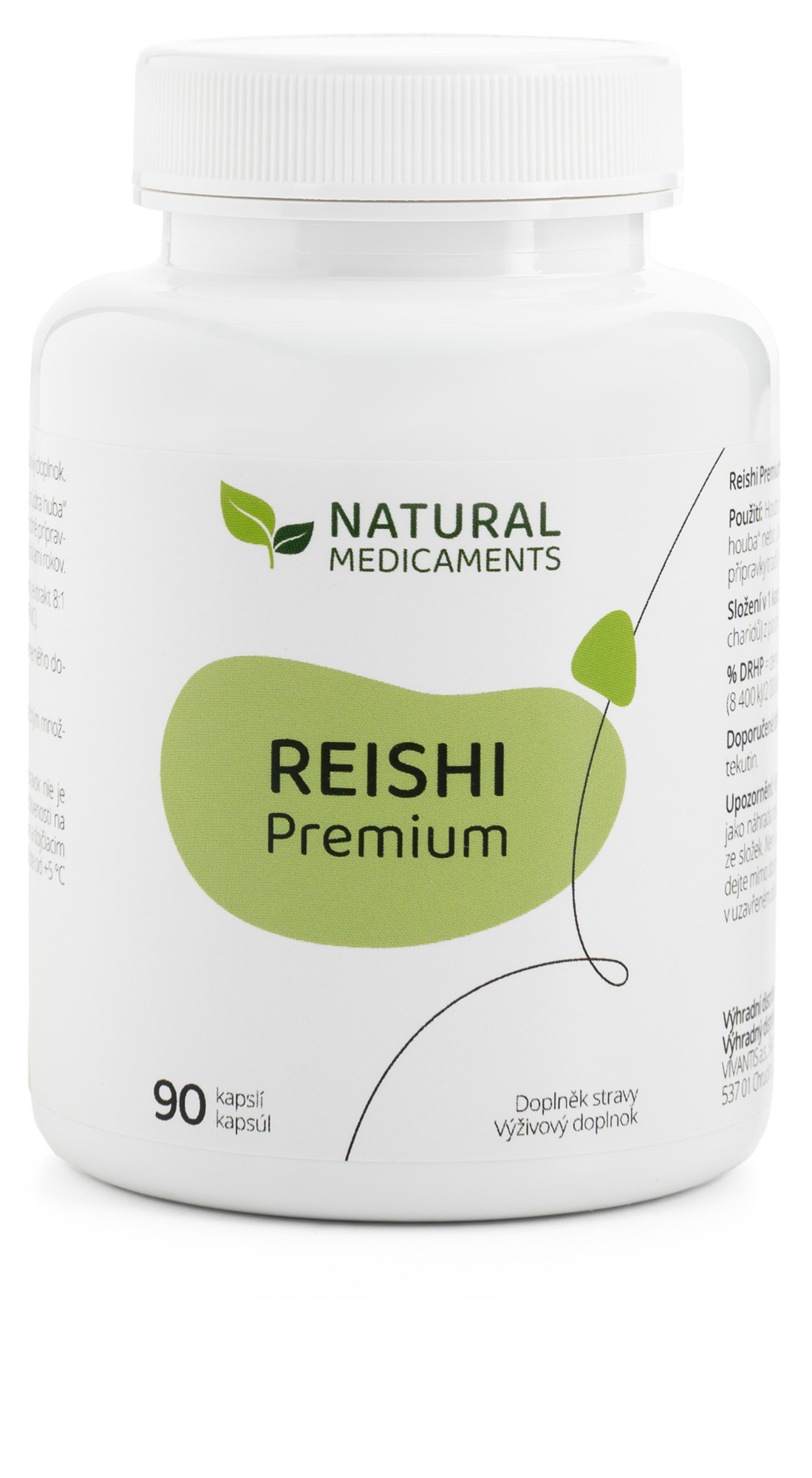Levně Natural Medicaments Reishi Premium 90 kapslí