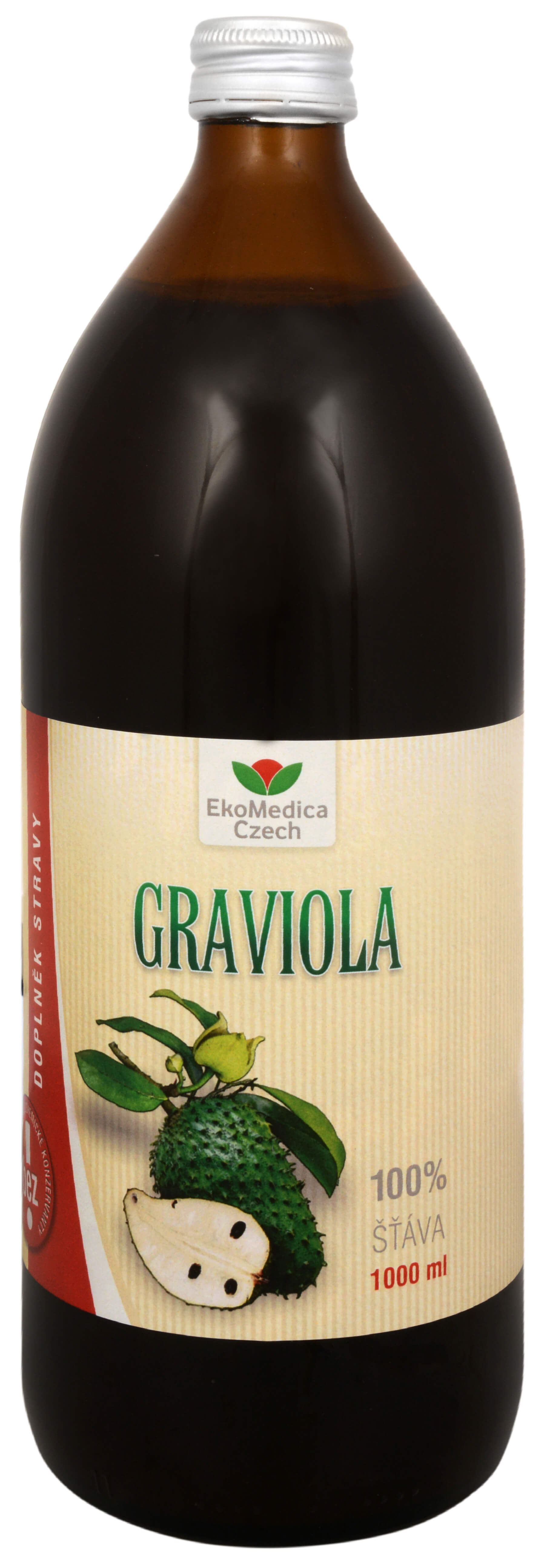 Zobrazit detail výrobku EkoMedica Czech Graviola - výtažek z gravioly 1000 ml + 2 měsíce na vrácení zboží