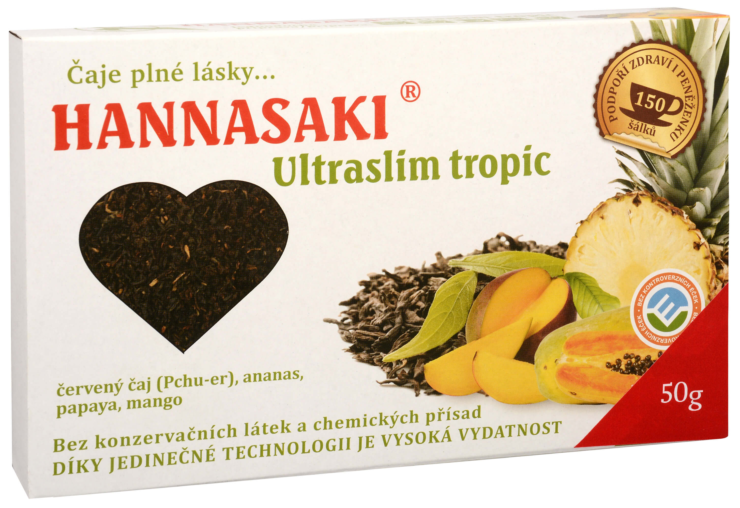 Zobrazit detail výrobku Čaje Hannasaki Hannasaki UltraSlim - Tropic - čajová směs 50 g + 2 měsíce na vrácení zboží