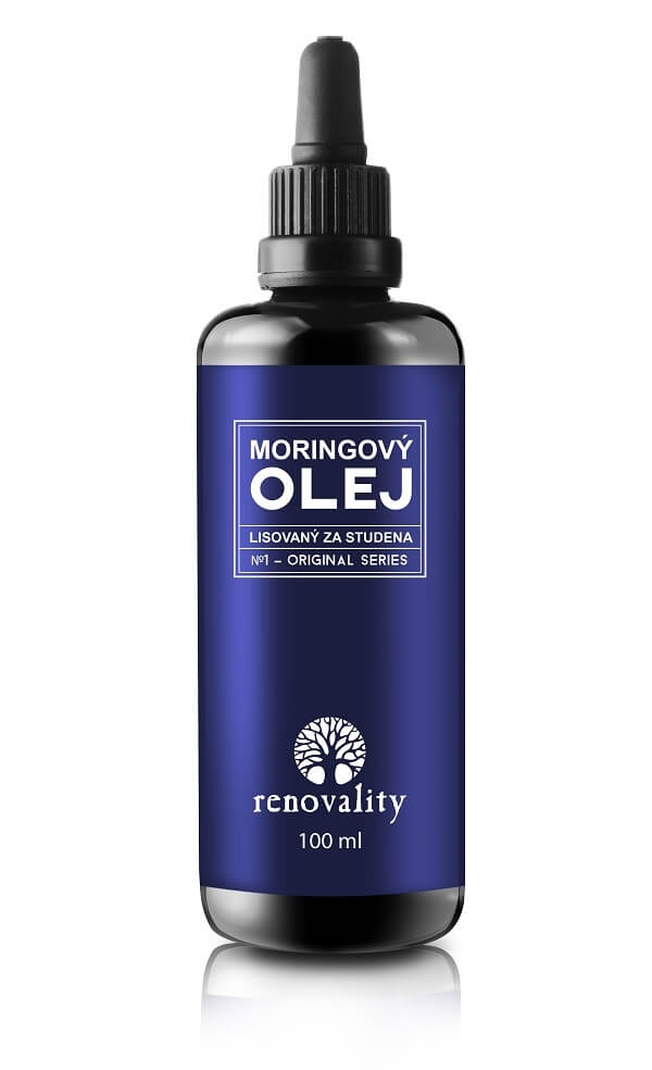 Zobrazit detail výrobku Renovality Moringový olej lisovaný za studena 100 ml + 2 měsíce na vrácení zboží