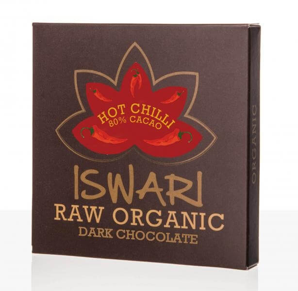 Zobrazit detail výrobku Iswari Raw čokoláda - Hot Chilli 80 % BIO 75 g + 2 měsíce na vrácení zboží