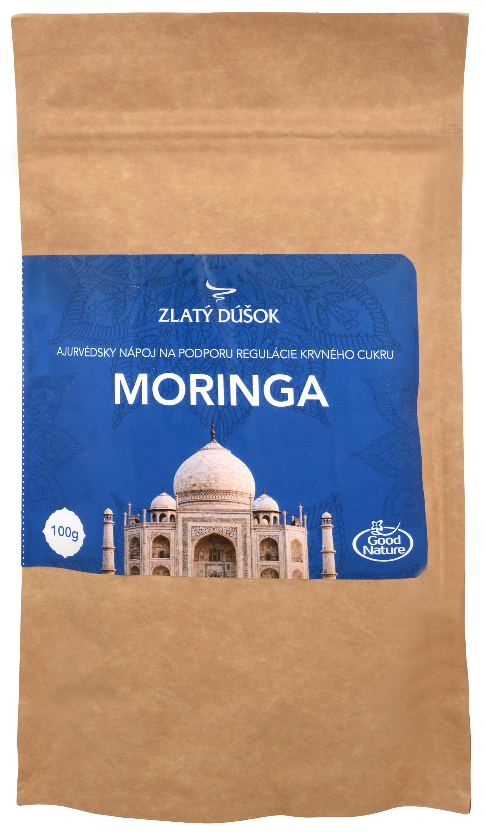 Zobrazit detail výrobku Good Nature Zlatý doušek - Ajurvédská káva Moringa 100 g + 2 měsíce na vrácení zboží