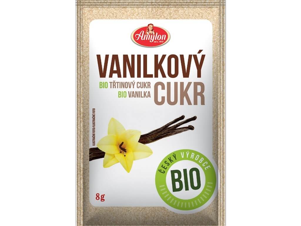 Zobrazit detail výrobku Amylon Bio vanilkový cukr Amylon 8 g + 2 měsíce na vrácení zboží