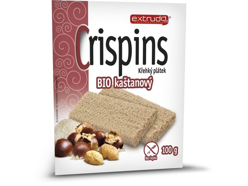 Zobrazit detail výrobku EXTRUDO Bio Cereální křehký chléb Crispins kaštanový 2x50g + 2 měsíce na vrácení zboží