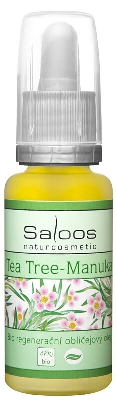 Saloos Bio regeneračný pleťový olej - Tea Tree -Manuka 20 ml + 2 mesiace na vrátenie tovaru