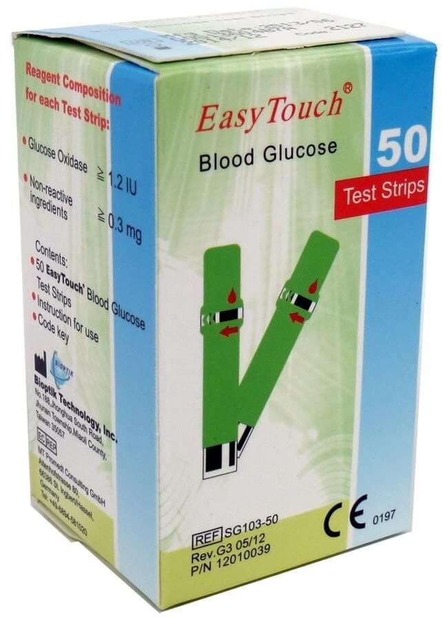 Easy Touch Proužky EasyTouch-glukóza 50ks