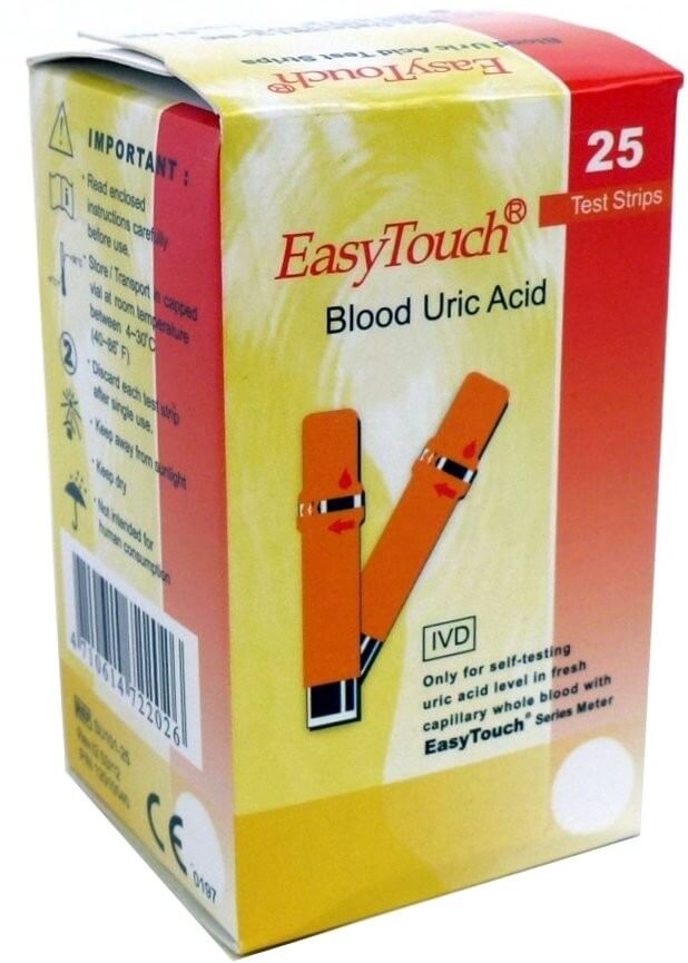 Zobrazit detail výrobku EasyTouch Proužky EasyTouch-kyselina močová 25ks + 2 měsíce na vrácení zboží