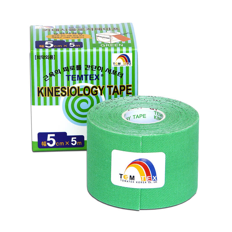 Zobrazit detail výrobku TEMTEX Tejp. TEMTEX kinesio tape 5 cm x 5 m Zelená + 2 měsíce na vrácení zboží