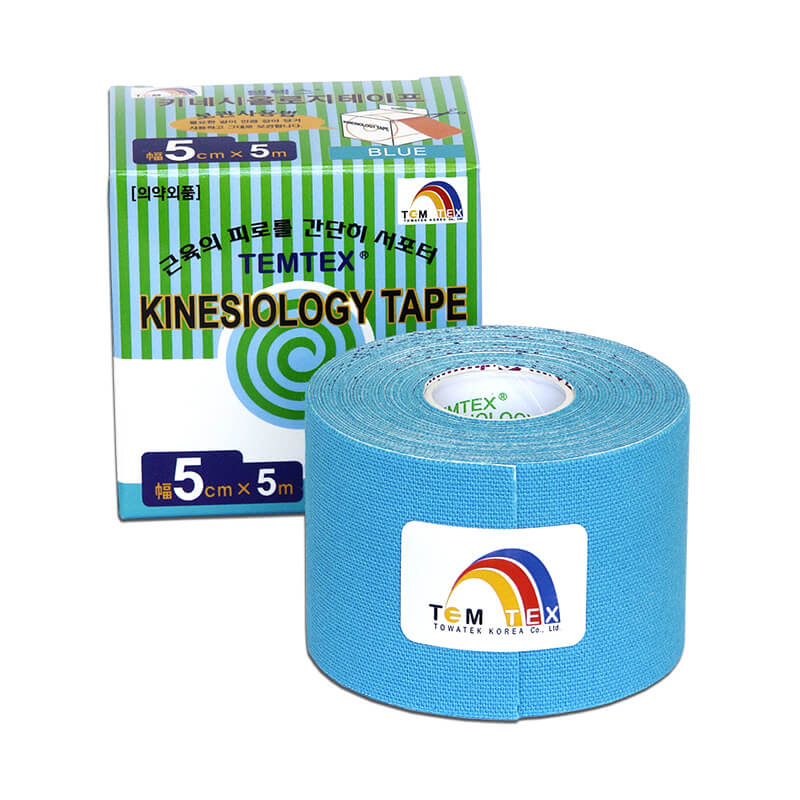 TEMTEX Tejpovací páska Kinesio tape Classic 5 cm x 5 m Modrá