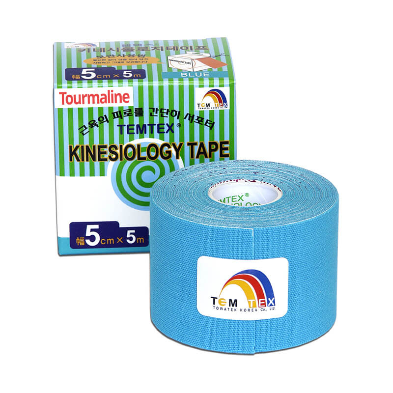 Zobrazit detail výrobku TEMTEX Tejp. TEMTEX kinesio tape Tourmaline 5 cm x 5 m Modrá + 2 měsíce na vrácení zboží