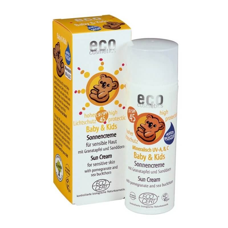 Zobrazit detail výrobku Eco Cosmetics Baby Dětský opalovací krém SPF 45 BIO 50 ml + 2 měsíce na vrácení zboží