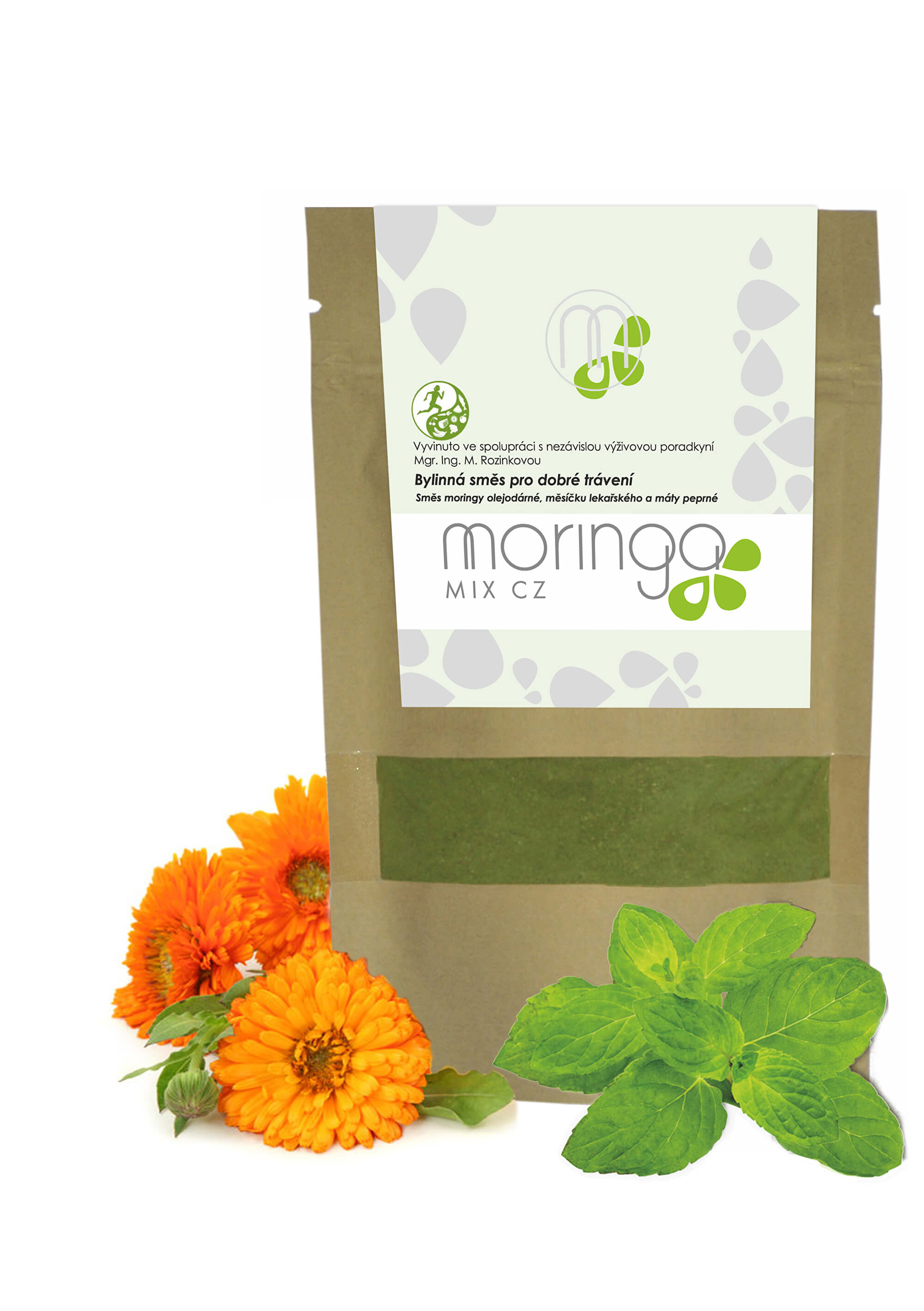 Zobrazit detail výrobku Moringa MIX Bylinná směs pro dobré trávení 30 g + 2 měsíce na vrácení zboží