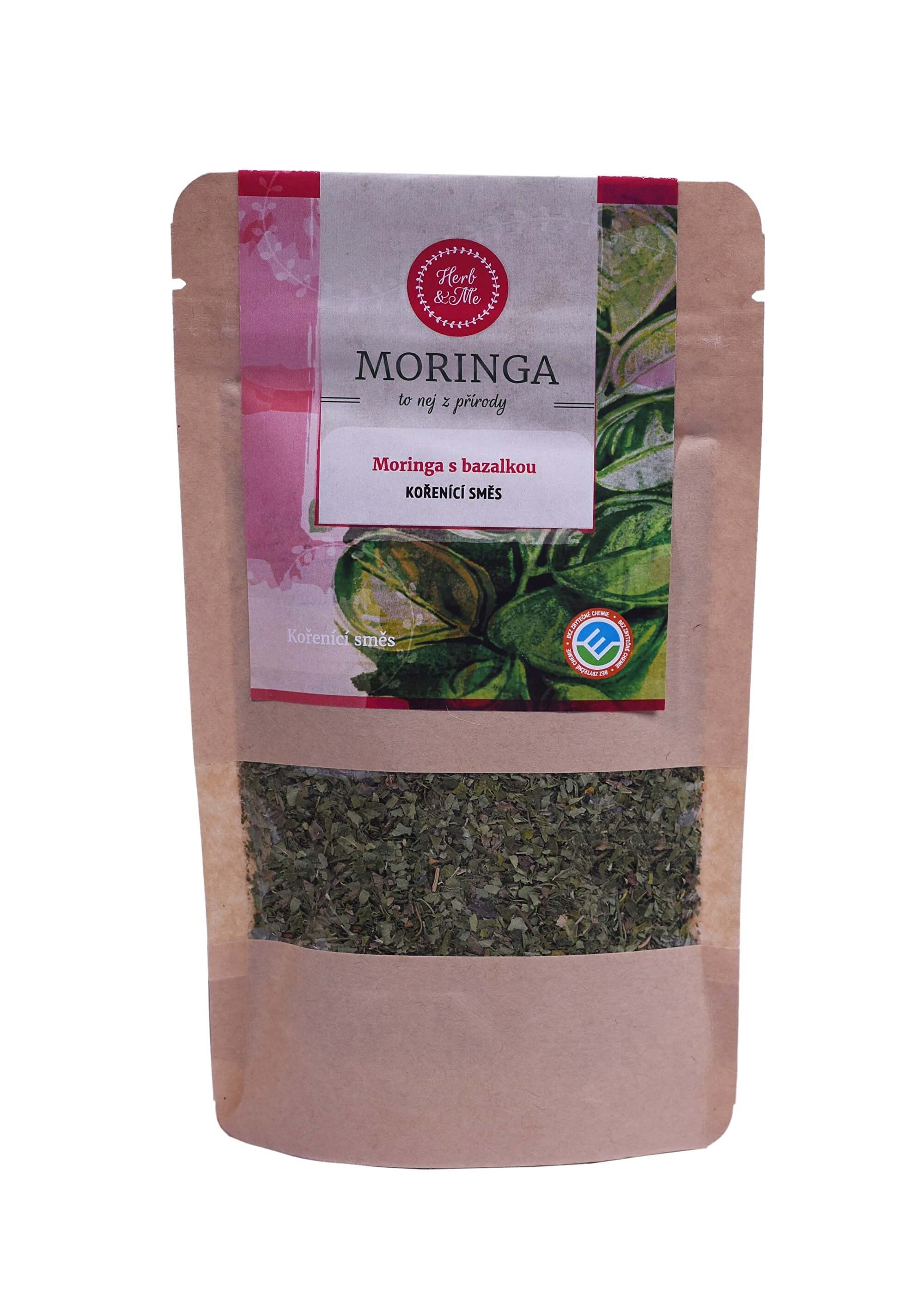 Zobrazit detail výrobku Herb & Me Moringa olejodárná s bazalkou 30 g + 2 měsíce na vrácení zboží