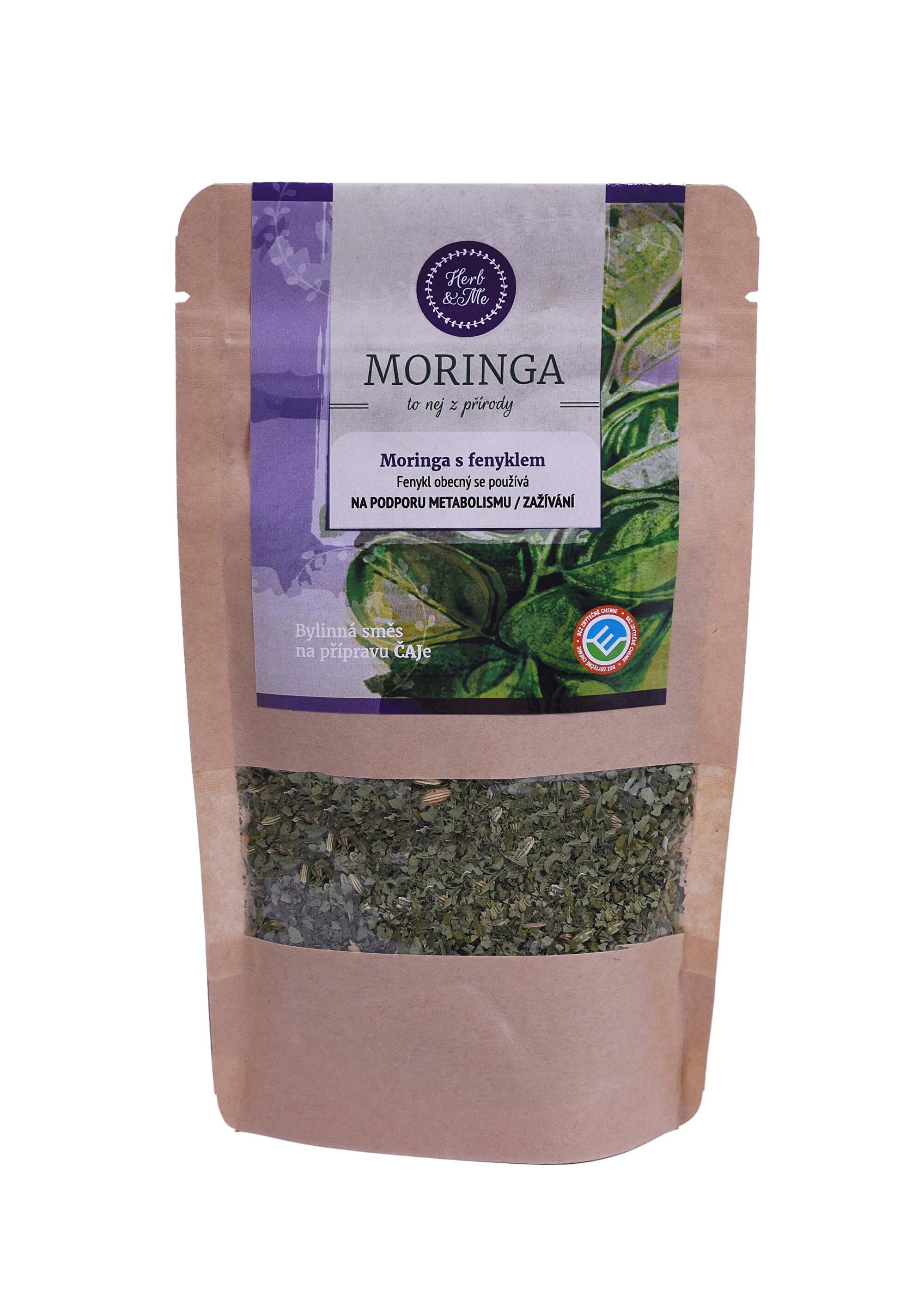 Zobrazit detail výrobku Herb & Me Moringa olejodárná s fenyklem obecným 30 g + 2 měsíce na vrácení zboží