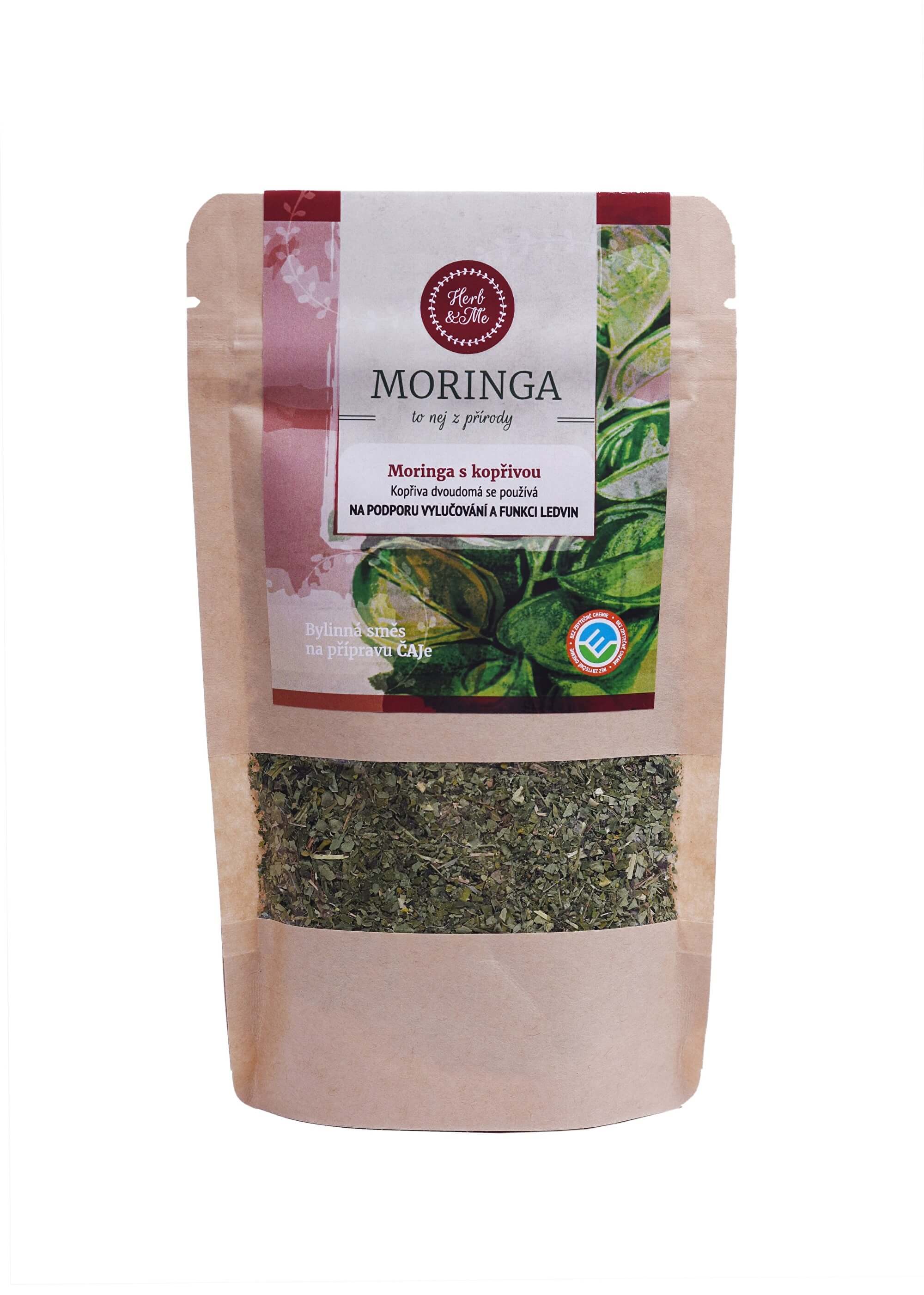 Zobrazit detail výrobku Herb & Me Moringa olejodárná s kopřivou dvoudomou 30 g + 2 měsíce na vrácení zboží