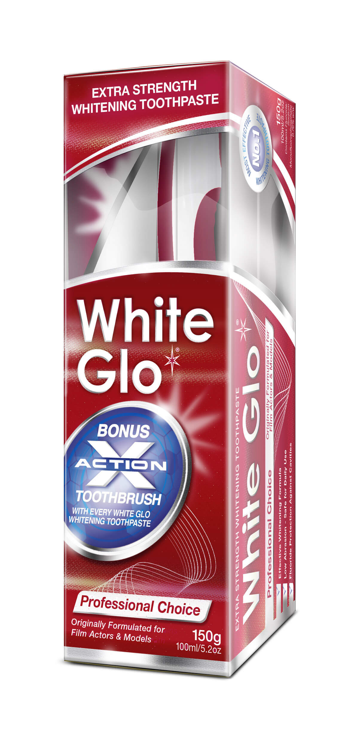 Zobrazit detail výrobku White Glo Profesionální bělící zubní pasta 150 g + kartáček na zuby a mezizubní kartáčky