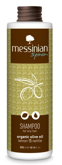 Messinian Spa Šampón na mastné vlasy citrón & kopřiva 300 ml
