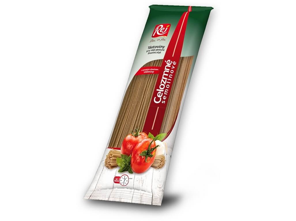 Zobrazit detail výrobku Rej Těstoviny SPAGHETTI - celozrnná semolina 400 g + 2 měsíce na vrácení zboží