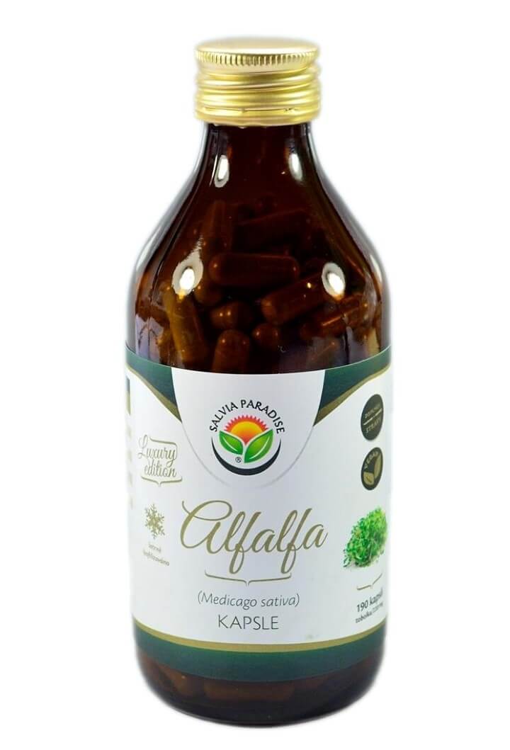 Zobrazit detail výrobku Salvia Paradise Alfalfa - vojtěška 190 kapslí + 2 měsíce na vrácení zboží