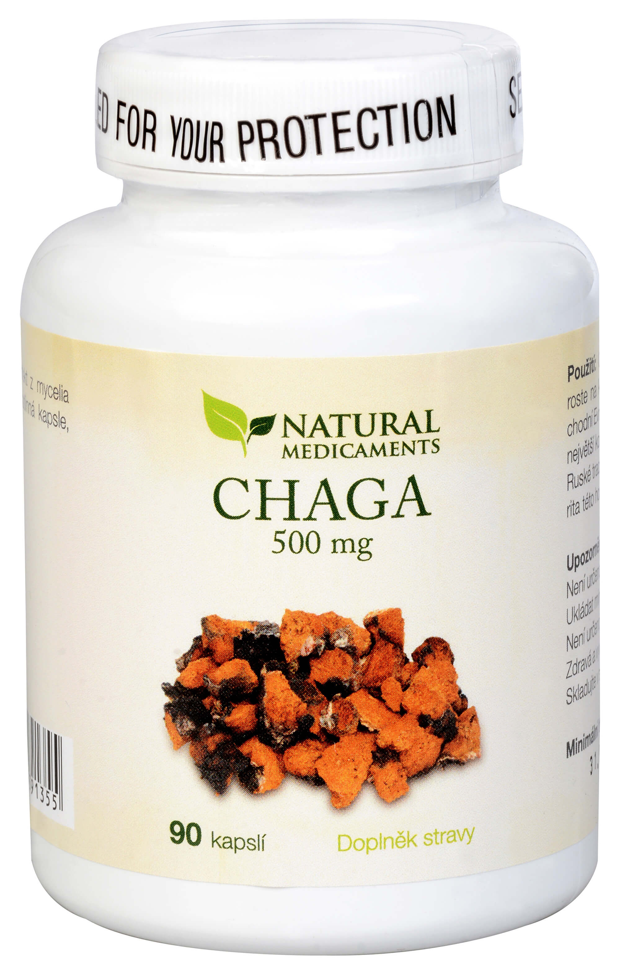 Zobrazit detail výrobku Natural Medicaments Chaga 500 mg 90 kapslí + 2 měsíce na vrácení zboží