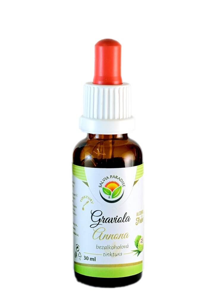 Zobrazit detail výrobku Salvia Paradise Graviola - Annona AF tinktura 30 ml + 2 měsíce na vrácení zboží