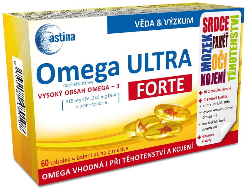 Zobrazit detail výrobku Astina Omega ULTRA forte 60 tobolek + 2 měsíce na vrácení zboží