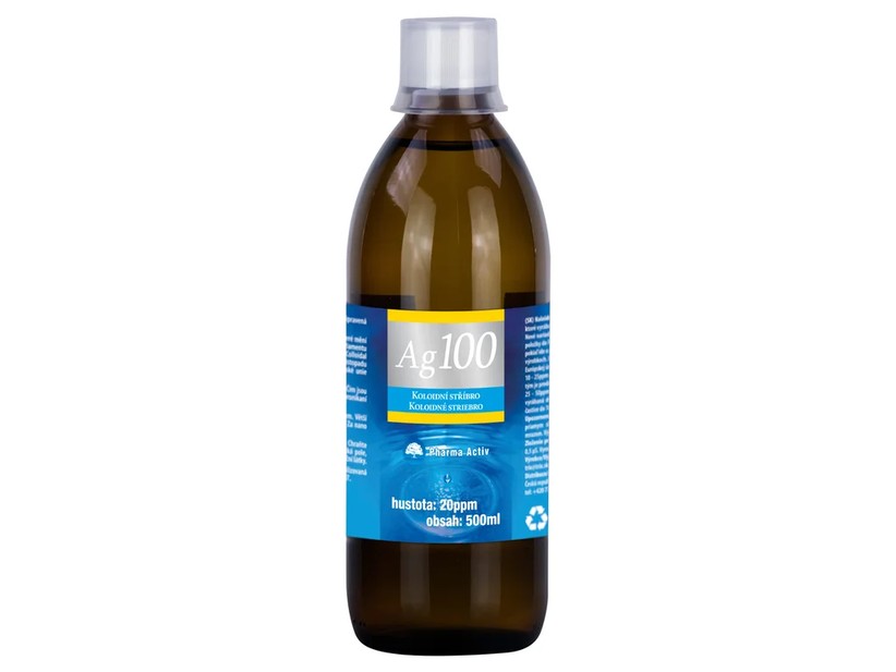 Koloidní stříbro Ag100 (20ppm) 500 ml