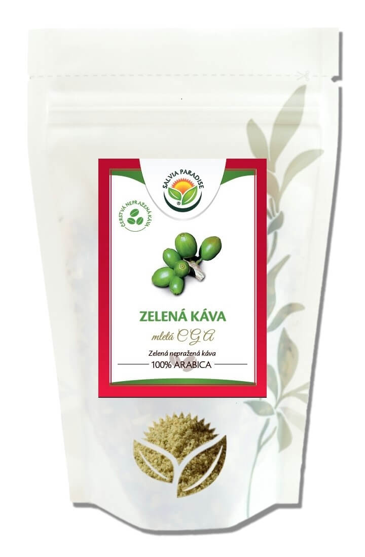 Zobrazit detail výrobku Salvia Paradise Zelená káva mletá CGA 150 g + 2 měsíce na vrácení zboží