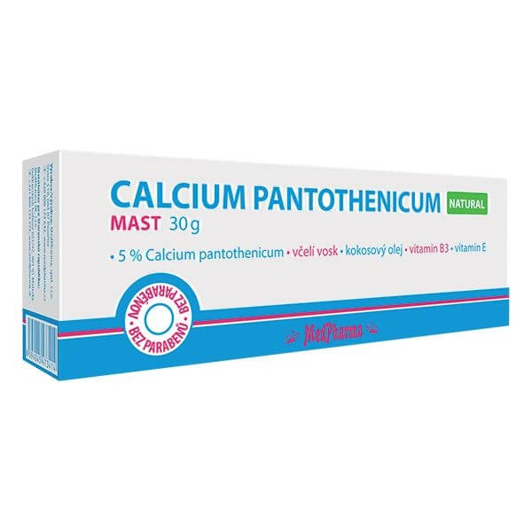 Zobrazit detail výrobku MedPharma Calcium pantothenicum Natural mast 30 g + 2 měsíce na vrácení zboží
