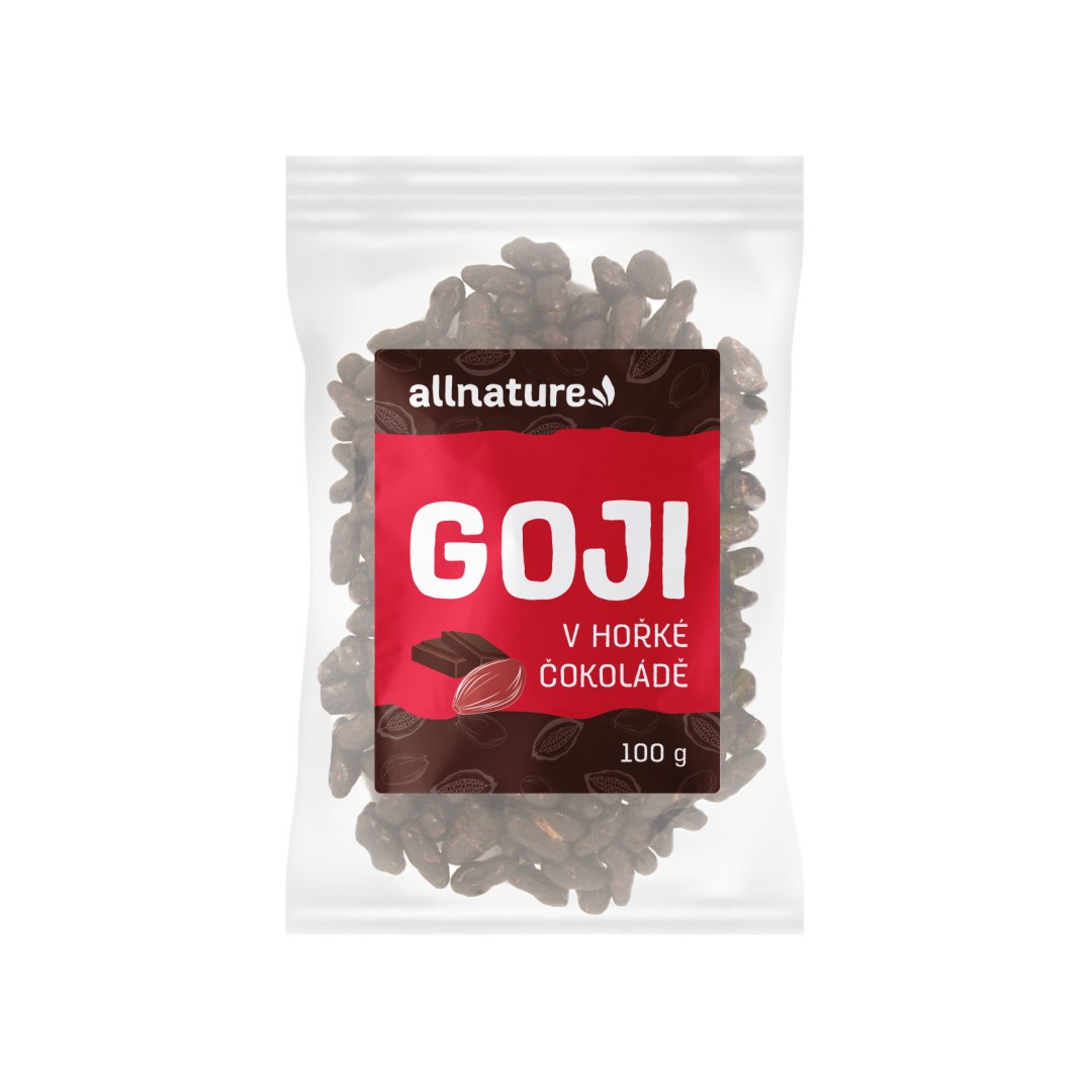 Zobrazit detail výrobku Allnature Goji v hořké čokoládě 100 g