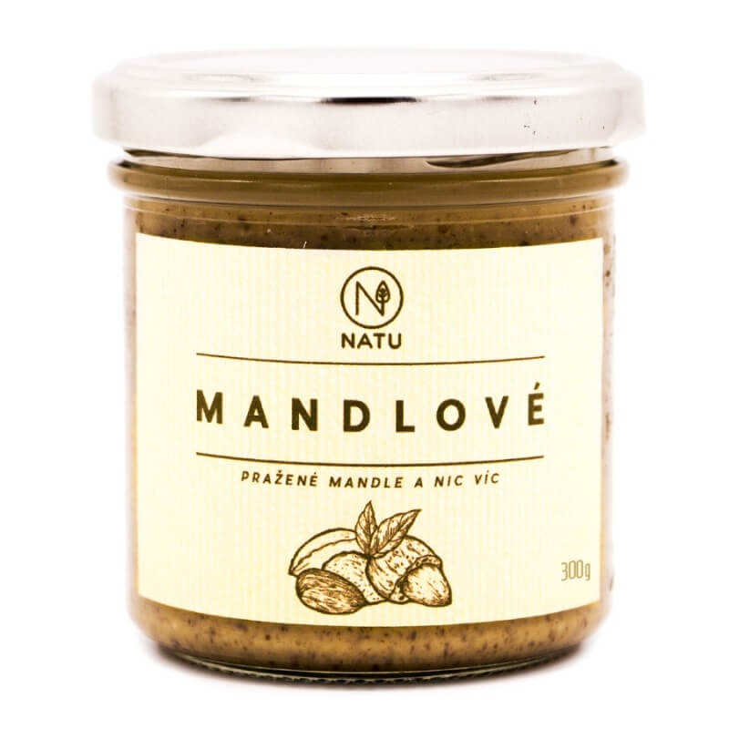 Zobrazit detail výrobku Natu Mandlové máslo pražené 300 g + 2 měsíce na vrácení zboží