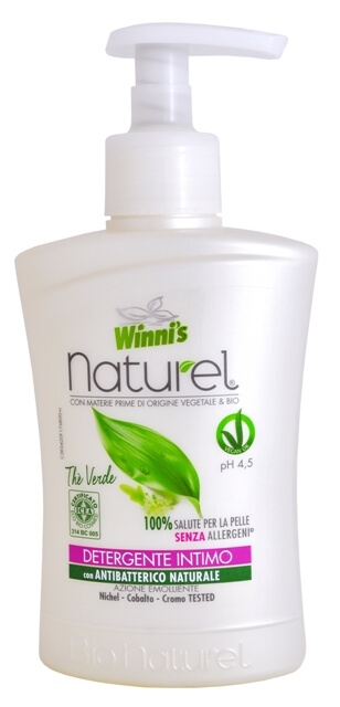 Zobrazit detail výrobku Winni´s NATUREL Sapone Intimo The Verde tekuté mýdlo pro intimní hygienu se zeleným čajem 250 ml + 2 měsíce na vrácení zboží
