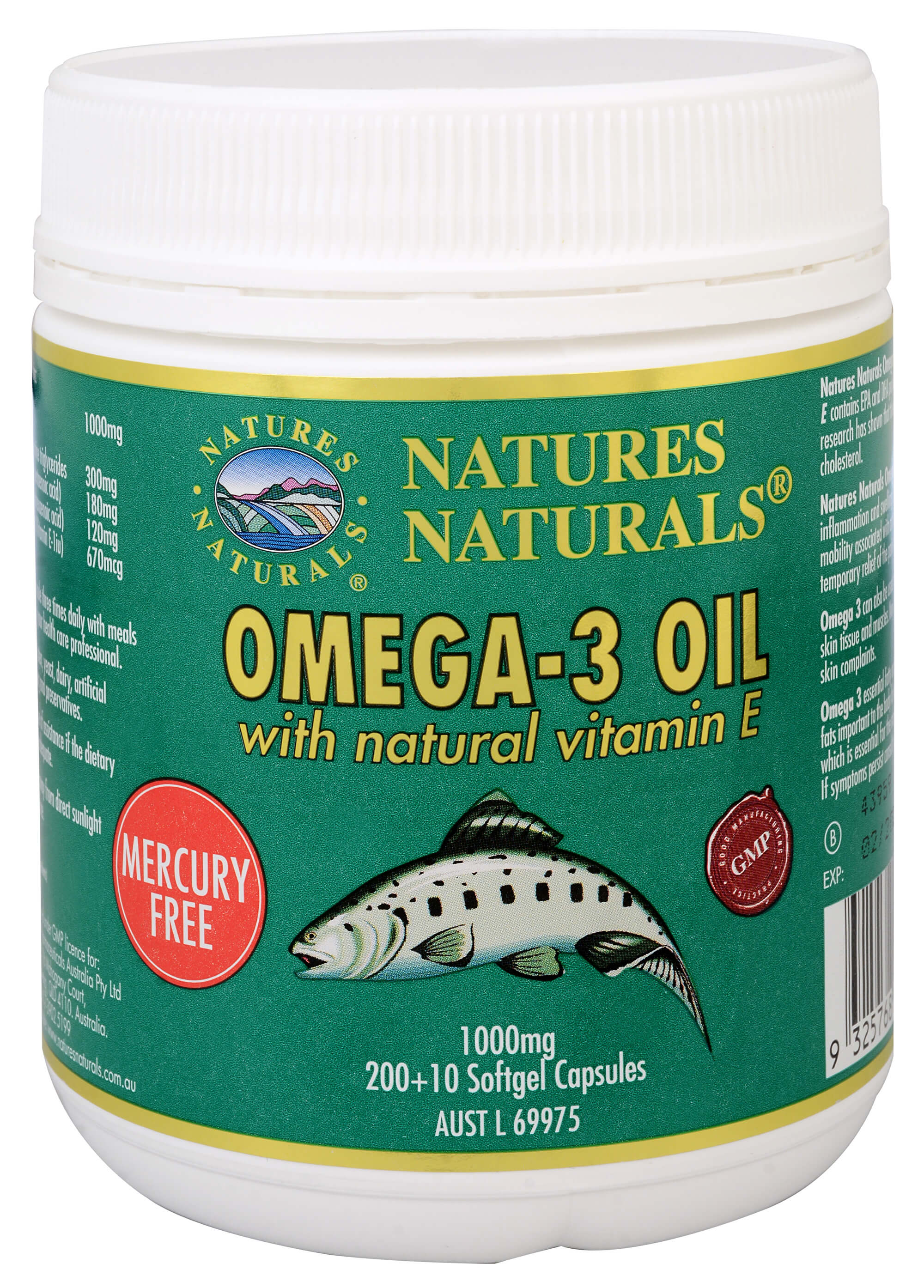 Zobrazit detail výrobku Australian Remedy Omega-3 1000 mg rybí olej 200 + 10 kapslí