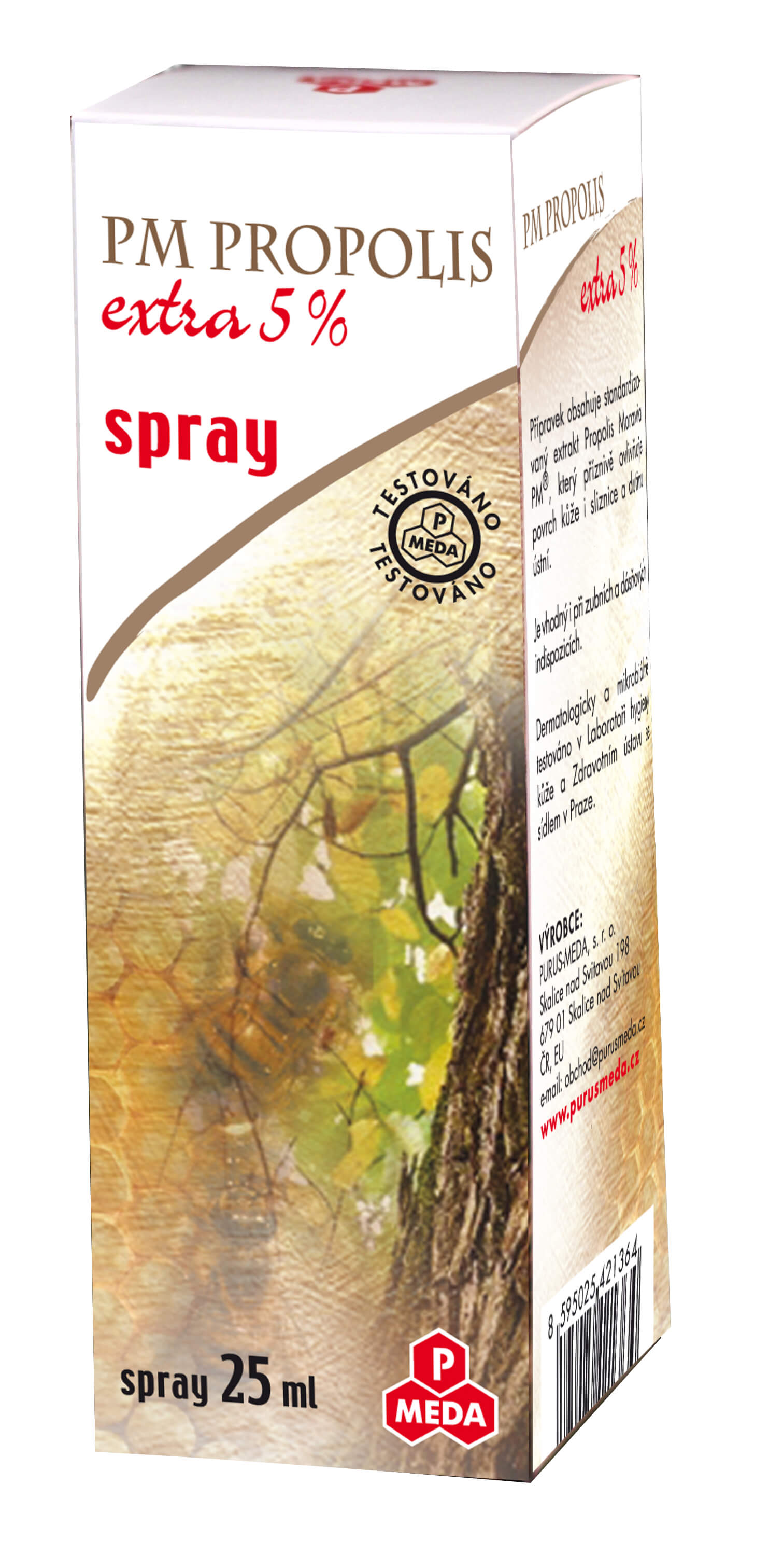 Zobrazit detail výrobku Purus Meda PM Propolis Extra 5 %  spray 25 ml + 2 měsíce na vrácení zboží