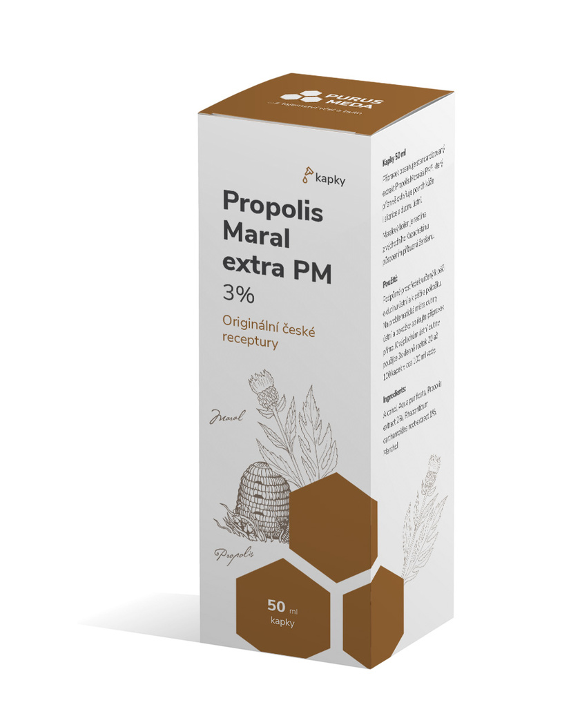Zobrazit detail výrobku Purus Meda PM Propolis Maral extra 3 % kapky 50 ml + 2 měsíce na vrácení zboží