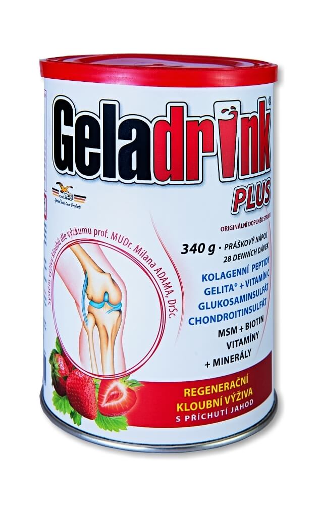 Zobrazit detail výrobku Geladrink Geladrink Plus Jahoda nápoj 340 g + 2 měsíce na vrácení zboží