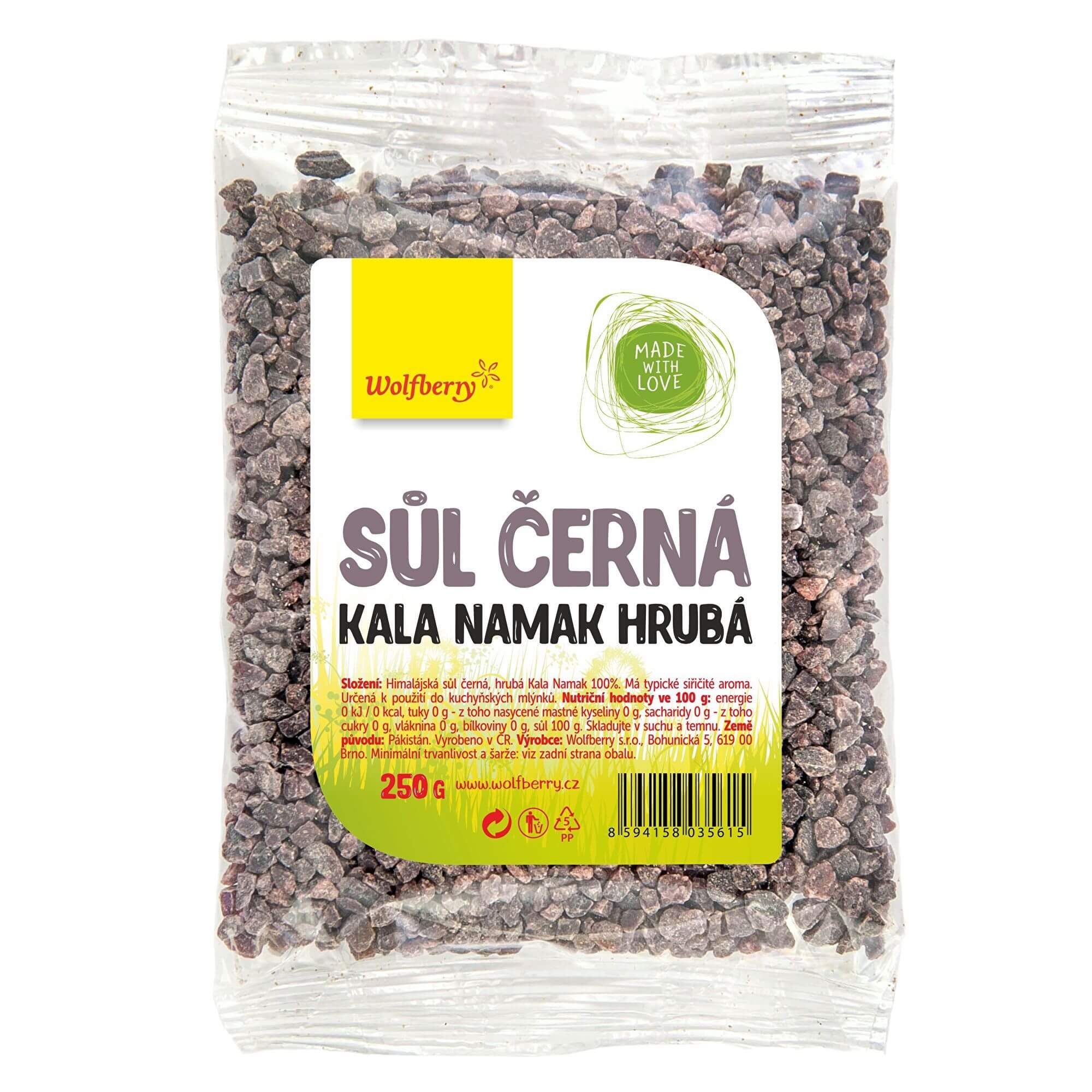 Zobrazit detail výrobku Wolfberry Himalájská sůl černá hrubá KALA NAMAK 250 g + 2 měsíce na vrácení zboží
