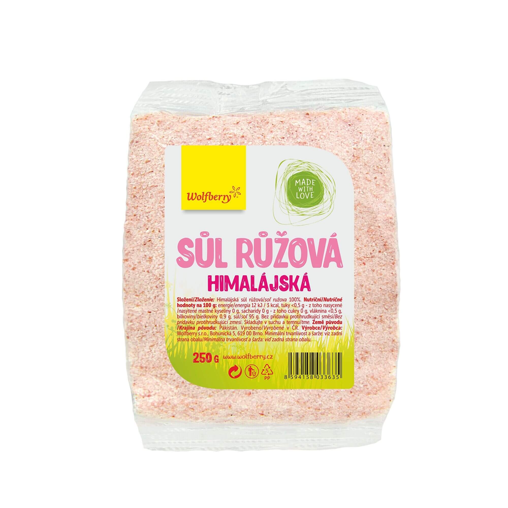 Zobrazit detail výrobku Wolfberry Himalájská sůl růžová 250 g