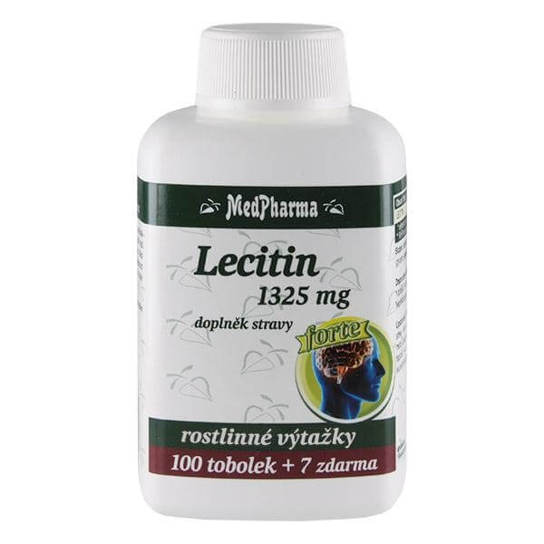 MedPharma Lecitin 1325 mg Forte 100 tob. + 7 tob. ZDARMA + 2 měsíce na vrácení zboží