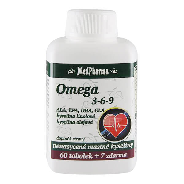 Zobrazit detail výrobku MedPharma Omega 3-6-9 60 tob. + 7 tob. ZDARMA