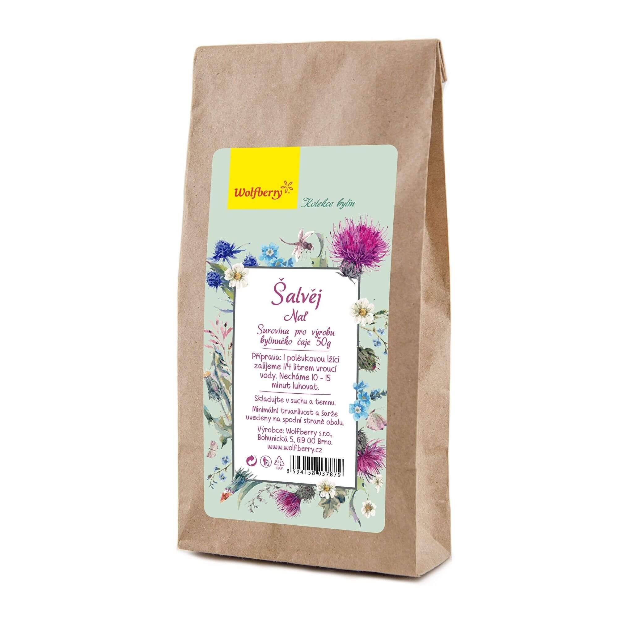 Zobrazit detail výrobku Wolfberry Šalvěj bylinný čaj 50 g + 2 měsíce na vrácení zboží