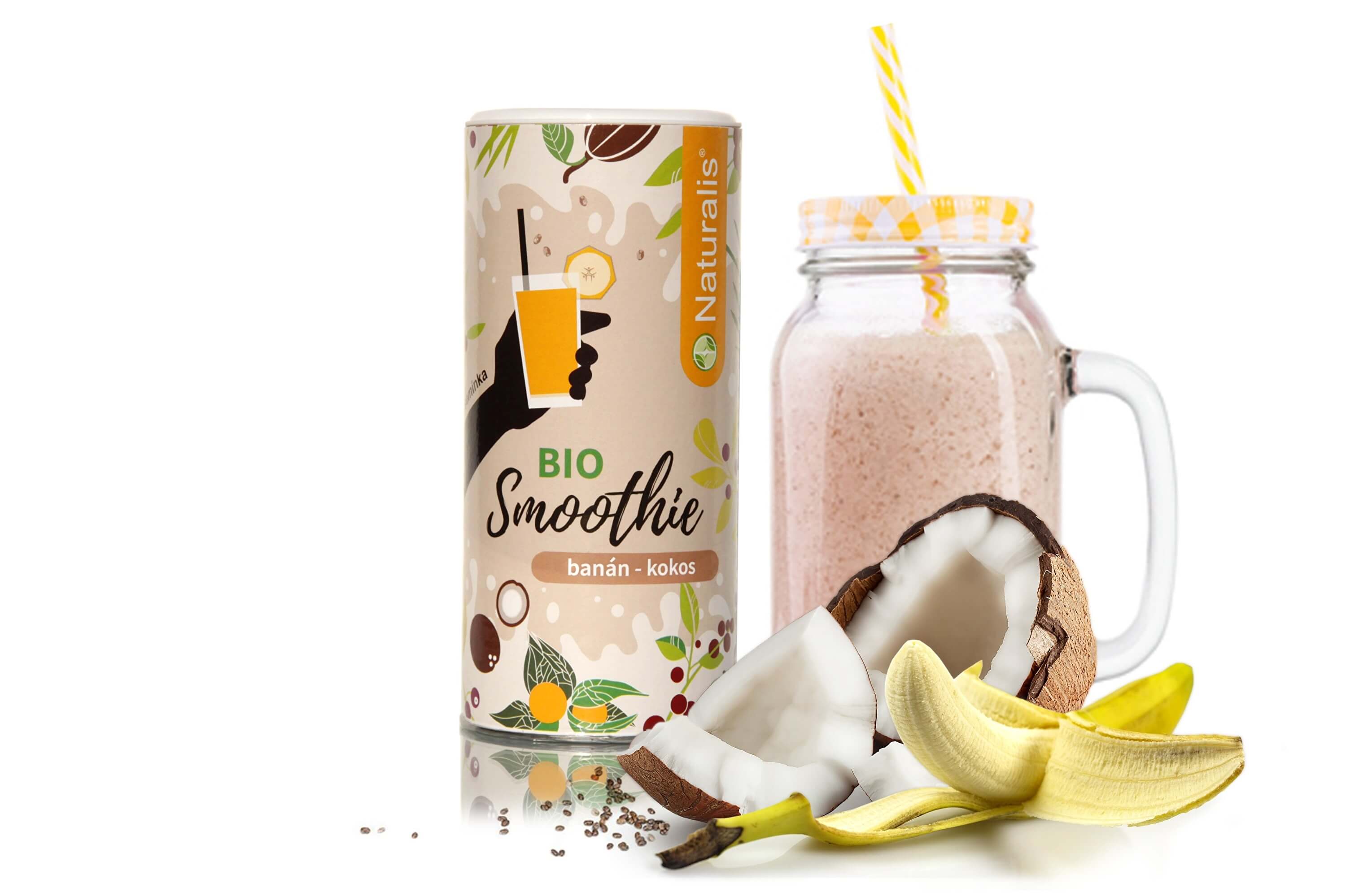Zobrazit detail výrobku Naturalis Smoothie Banán + Kokos BIO 180 g + 2 měsíce na vrácení zboží