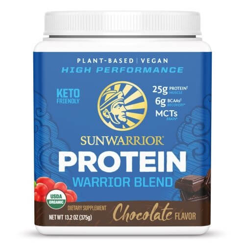 Zobrazit detail výrobku Sunwarrior Protein Blend BIO čokoládový 375 g