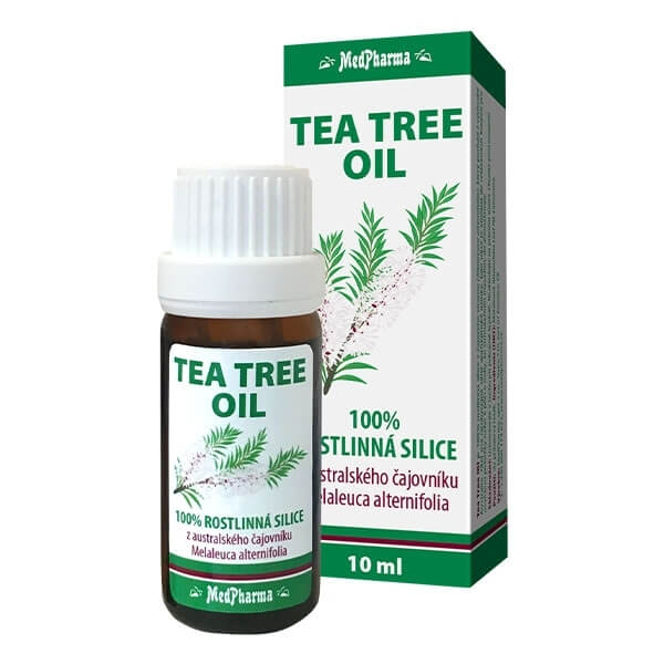Zobrazit detail výrobku MedPharma Tea Tree Oil - 100% rostlinná silice z australského čajovníku 10 ml + 2 měsíce na vrácení zboží