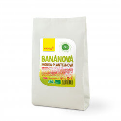 Zobrazit detail výrobku Wolfberry Banánová mouka BIO 400 g + 2 měsíce na vrácení zboží