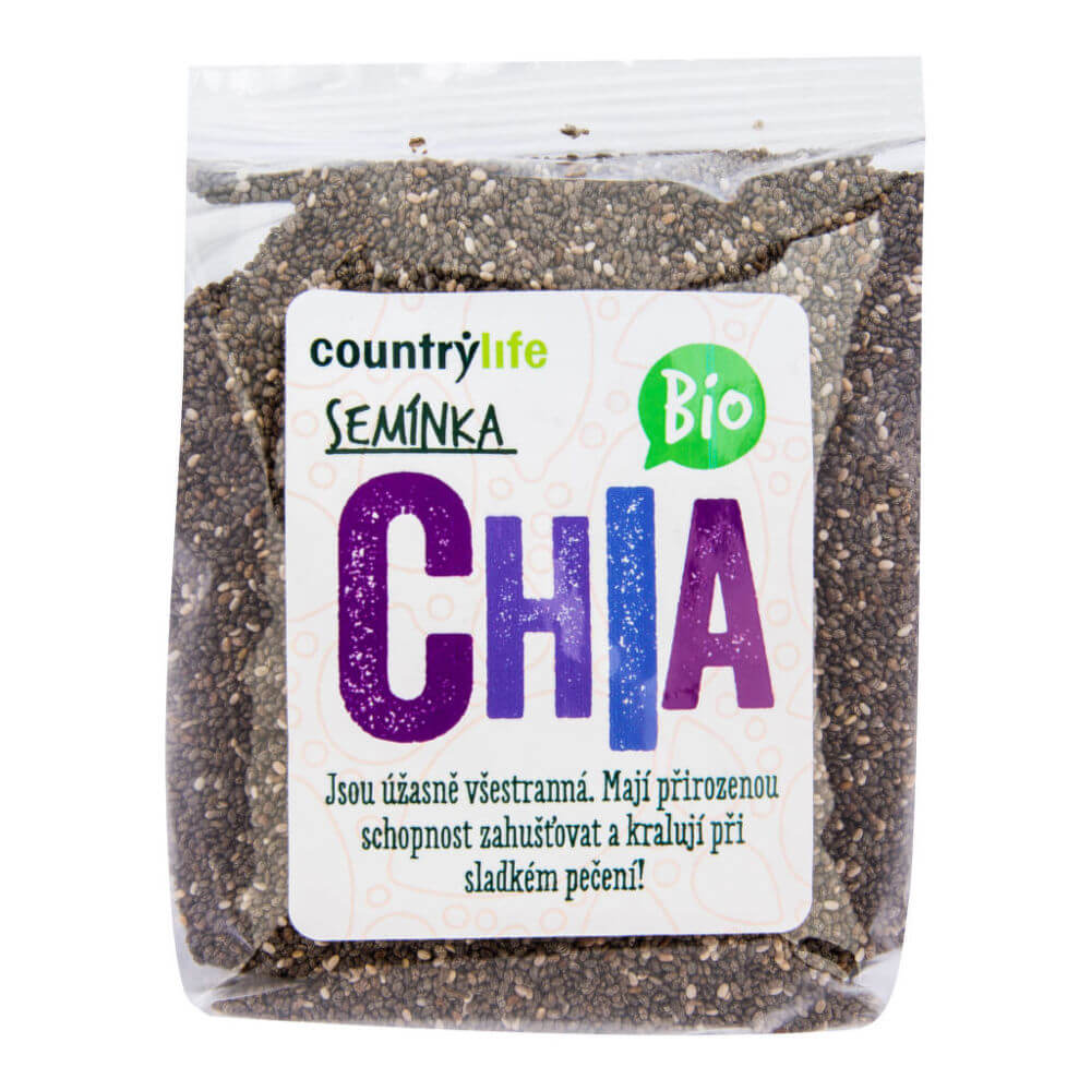 Zobrazit detail výrobku Country Life Chia semínka BIO 300 g + 2 měsíce na vrácení zboží