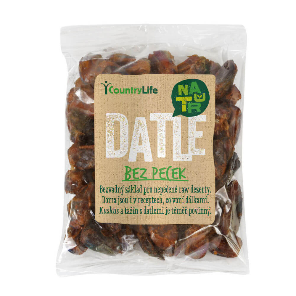 Zobrazit detail výrobku Country Life Datle sušené bez pecek 250 g + 2 měsíce na vrácení zboží