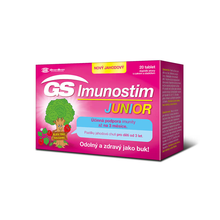 Zobrazit detail výrobku Green-Swan GS Imunostim Junior 20 tablet + 2 měsíce na vrácení zboží