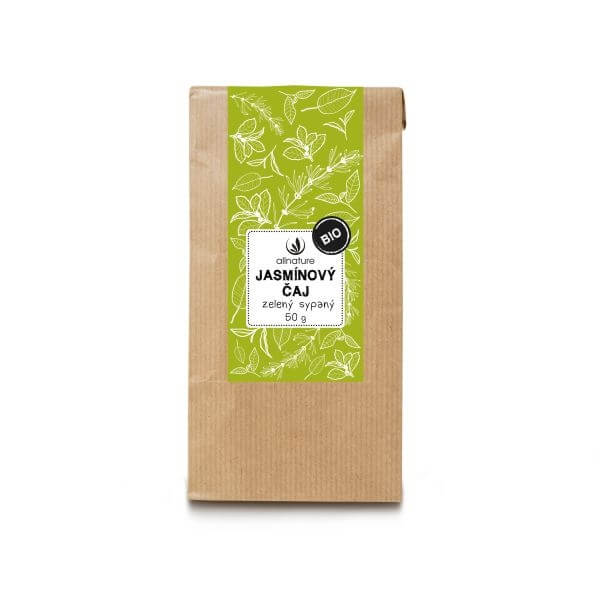 Zobrazit detail výrobku Allnature Jasmínový čaj zelený sypaný BIO 50 g + 2 měsíce na vrácení zboží