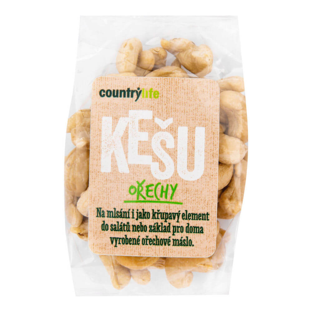 Zobrazit detail výrobku Country Life Kešu ořechy 100 g + 2 měsíce na vrácení zboží